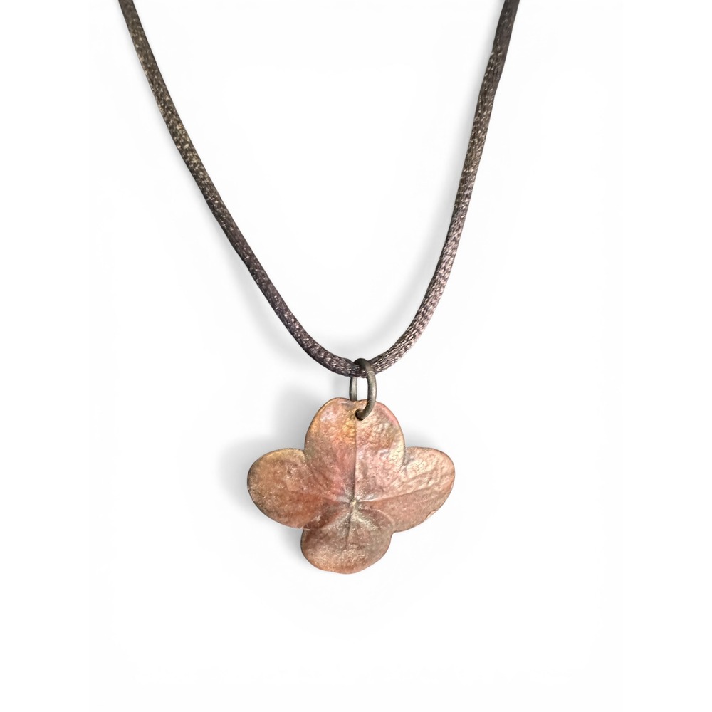 Unbranded Hydrangea Flower Pendant Necklace‎ Women Copper Good Boho Floral